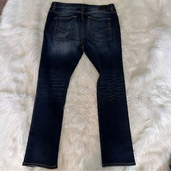Stone Refinery Jeans The Clyde Men Size 33x30 Dark Wash Slim Fit - Picture 6 of 7